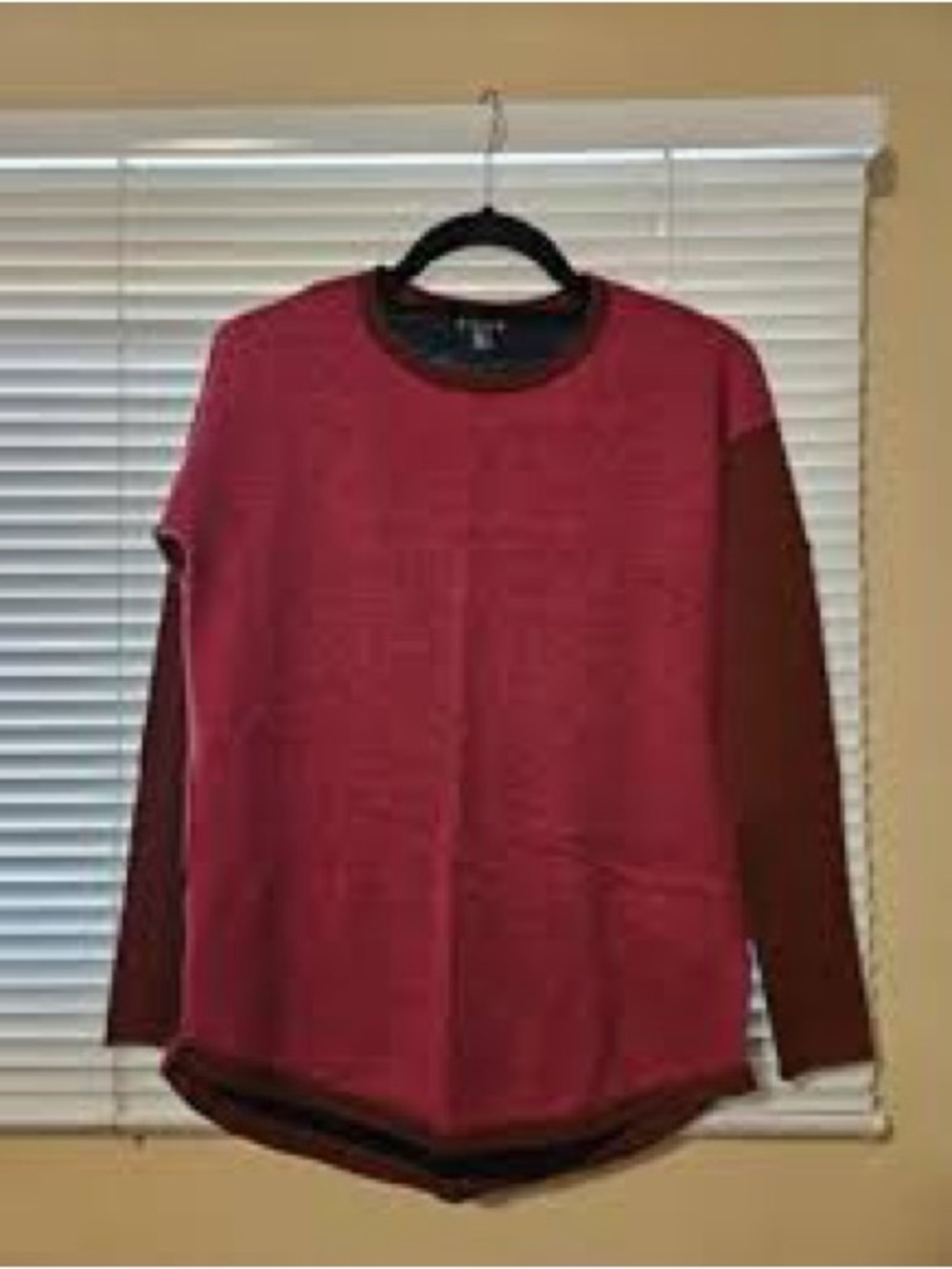 SmartWool brand Women’s Colorblock Long Sleeve Sweater - Pink/Navy size small